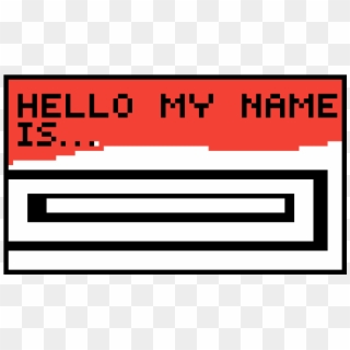 Hello My Name Is - Game Over Clipart