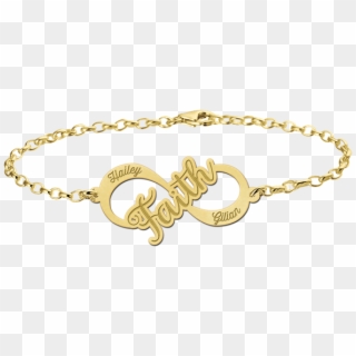 Gold Bracelet Name With Infinity Clipart