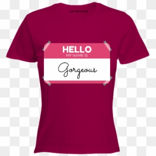 Hello My Name - Active Shirt Clipart