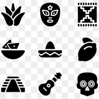 Mexican Elements Fill - Icons Chemistry Clipart