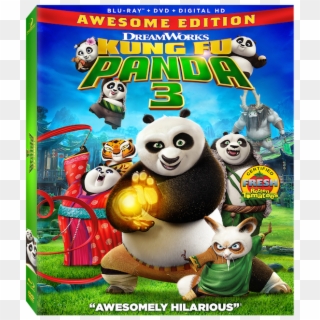 Kung Fu Panda 3 Awesome Edition Dvd - Kung Fu Panda 3 Movie Collection Blu Ray Clipart