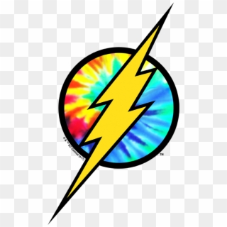 The Flash Tie Dye Flash Logo Men's Slim Fit T-shirt - Flash Symbol Coloring Pages Clipart