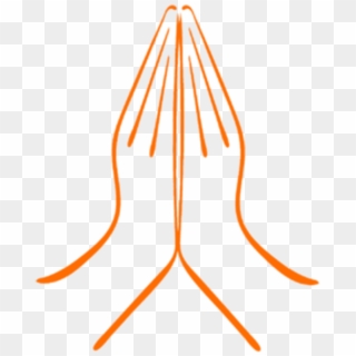 Praying Hands Yoga Logo Design Png Image Clipart