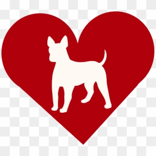 American Hairless Terrier In Heart Outdoor Vinyl Silhouette - Leukemia Heart Clipart
