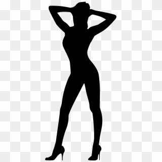Filesilhouette Of A Woman - Sexy Girl Silhouette Png Clipart