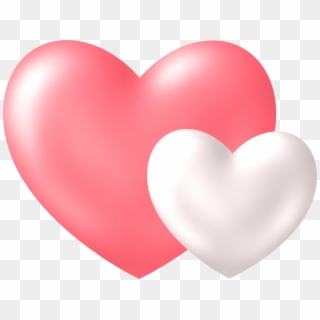 Two Hearts Transparent Png Clip Art Image - Two Heart Images Hd Png