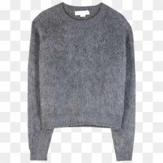 Gray Stella Mccartney Wool-blend Sweater - Grey Wool Sweater Png Clipart