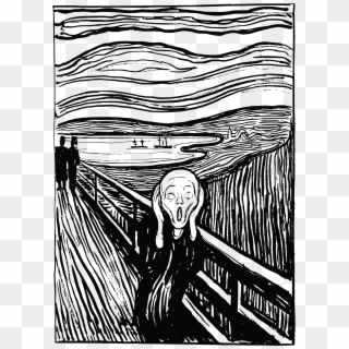 Open - Edvard Munch Scream Drawing Clipart