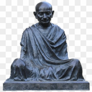 Mahatma Gandhi Sitting Statue - Statue Clipart
