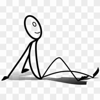 Download - Stick Figure Sitting Down Clipart