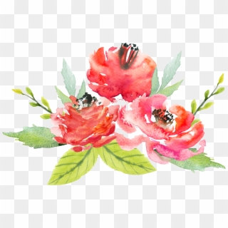 Watercolor Flowers Painting - Water Color Flower Png Clipart