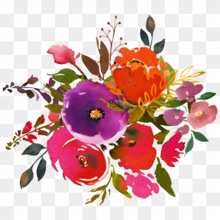 Hand Painting Watercolor Flower Png Transparent On Clipart