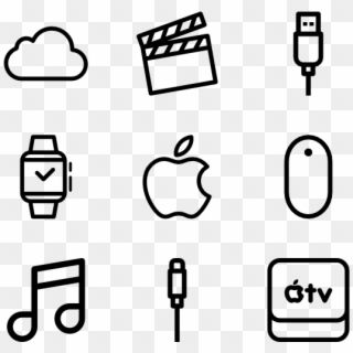 Apple Devices - Interface Icons Clipart