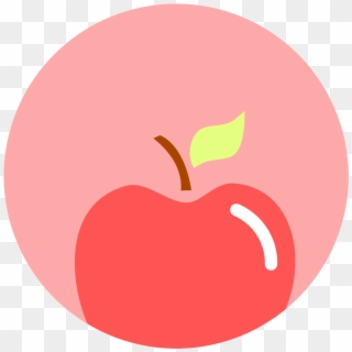 Apple Icon - Circle With A Line Through Clipart