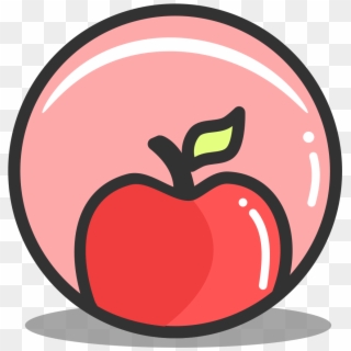 Button Apple Icon - Health & Nutrition Png Icon Clipart