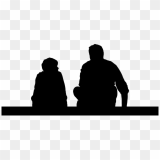 This Free Icons Png Design Of Father And Son Sitting Clipart