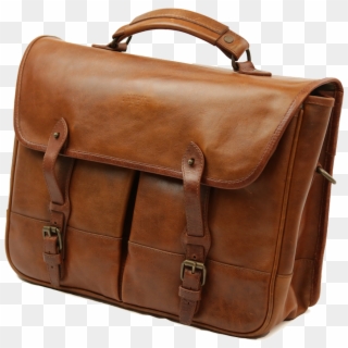 Leather Briefcase -tan - Briefcase Clipart