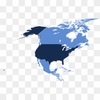 Alumni World Map - Black Map North America Clipart