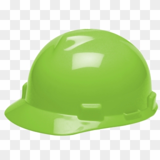 Hi Viz Yellow Green Msa Hard Hat With Fas Trac Suspension - Hard Hat Clipart