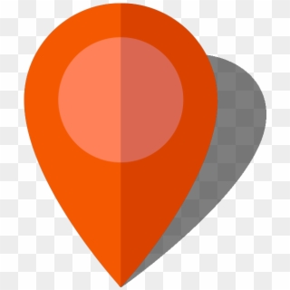 Location Map Pin Orange10 - Orange Location Pin Png Clipart