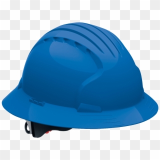 Blue Full Brim Hard Hat With Ratchet Suspension Image - Full Brim Hard Hat Transparent Clipart