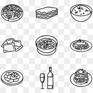 Italian Food - Icon Food Vector Png Clipart