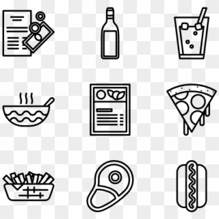 Food And Drinks - Food And Drink Icon Png Clipart
