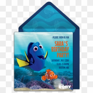Finding Dory Online Invitation - Garibaldi (fish) Clipart