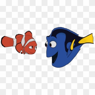 Nemo And Dory - Nemo And Dory Vector Clipart