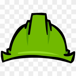 Club Penguin Item Of The Day April 18th- Green Hard - Construction Hat Clipart - Png Download