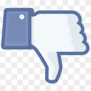 Facebook Dislike Transparent Thumbs Down Vector Icon - Dont Like Clipart