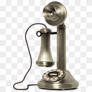 Early 20th Century Vintage Phone Icon Silver - Old School House Phone Clipart
