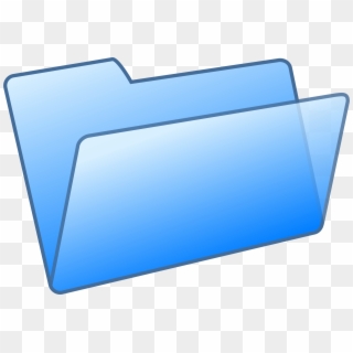 Blue Open Folder Dropbox - Folder Clip Art - Png Download