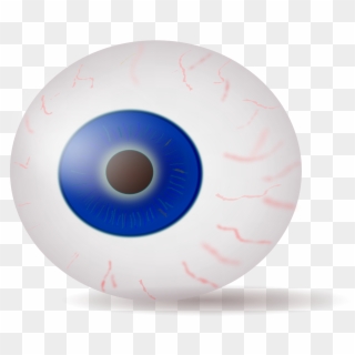 This Free Icons Png Design Of Eyeball Blue Realistic Clipart
