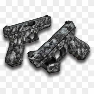 Reaper Black Glock Pistol - Hydro Dipping Clipart
