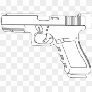 Glock Sticker - Desenho De Arma Glock Clipart