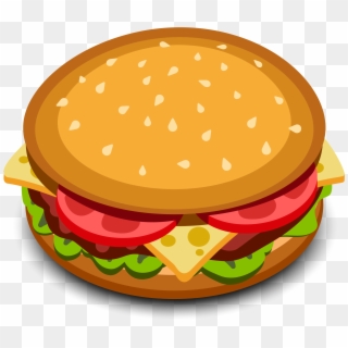 Hamburger Vector Png - Hamburger Cartoon Png Clipart