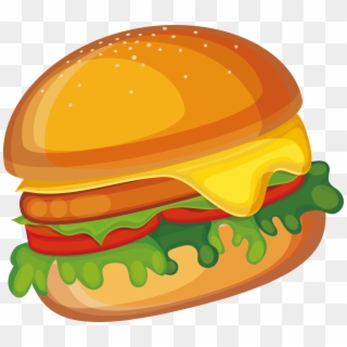 Cheeseburger Hamburger Fast Food Veggie Burger Clip - Burger Png Transparent Png