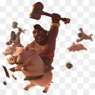 Hammer Time - Clash Of Clans Hog Rider Clipart