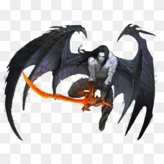 Human With Demon Wings Clipart