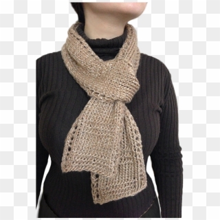 Free Unisex Easy Beginner Lace Border Scarf Knitting - Wool Clipart