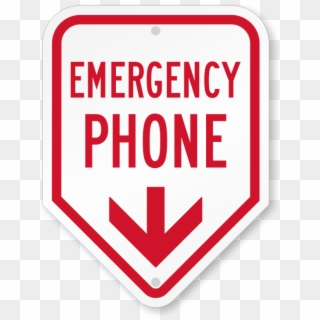 Emergency Telephone Sign - Sign Clipart