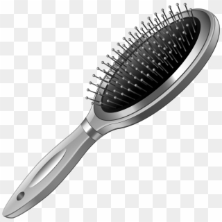 Graphic Transparent Stock Silver Hairbrush Png Picture - Hair Brush Cartoon Clipart