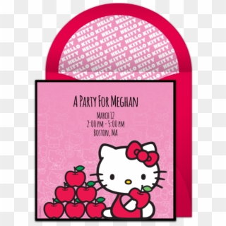 Hello Kitty Bow Online Invitation - Hello Kitty Png Logo Clipart