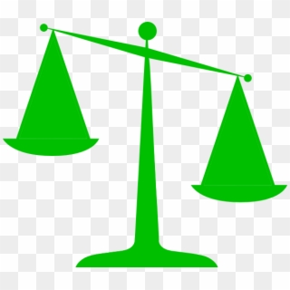 Small - Green Scales Of Justice Clipart