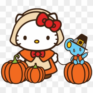 Clip Art Hello Kitty Thanksgiving - Png Download