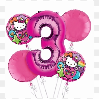 Hello Kitty 3rd Birthday Images - Hello Kitty 4th Birthday Clipart