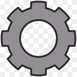 600 X 600 6 - Grey Gear Clipart - Png Download
