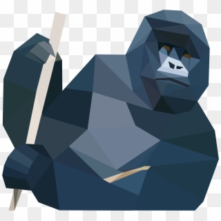 This Free Icons Png Design Of Low Poly Gorilla Clipart