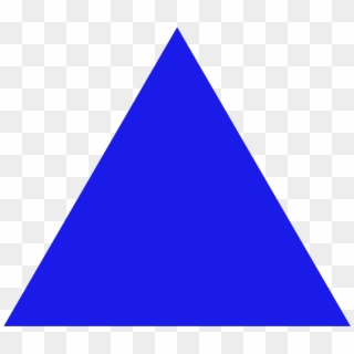 File - Blue Fire - Svg - Triangle Blue Clipart
